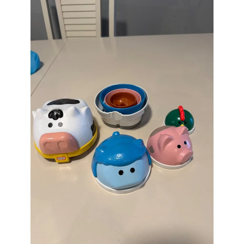 Vintage Little Tikes Farm Animal Nesting Stacking Toy
